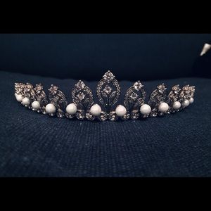 Pearls & sterling silver tiara Wedding / Princess